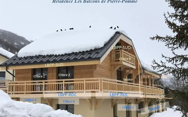 LES Balcons DE Pierre Pomme N°1 : 5 Pièces 8 à 10 Personnes / 5 Rooms 8 to 10 People