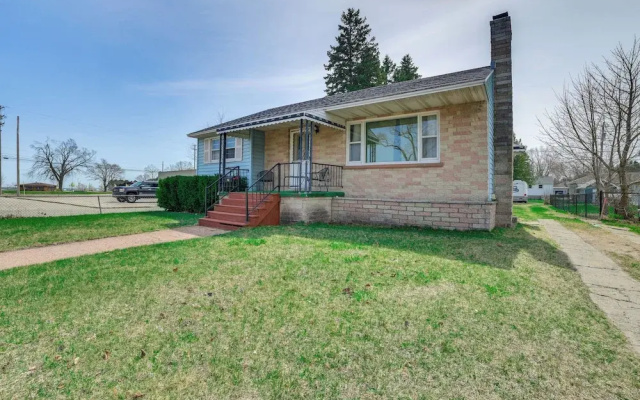 1 MI to Marina: Alpena Lake View Home!