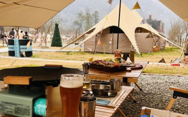 LUCIGOGO Luxi Valley White Deer Private Soup Tent Camp