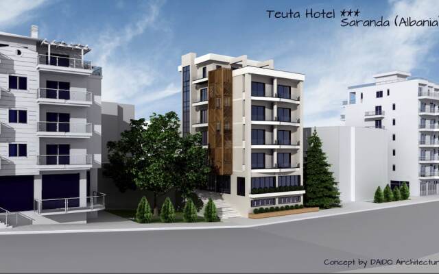 Hotel Teuta Саранда вид на фасад
