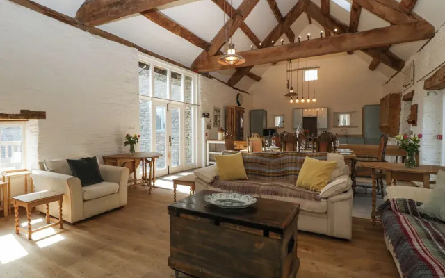White Haywood Barn