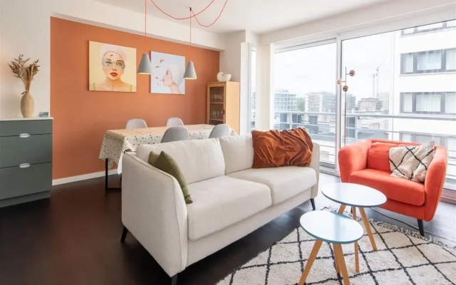 Lateral sea View Apartment in Ostend