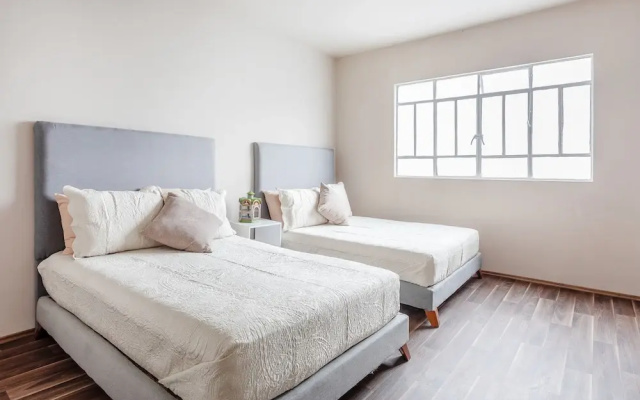 Urban Comfort in Roma Norte - Laundry- Fast Wifi-