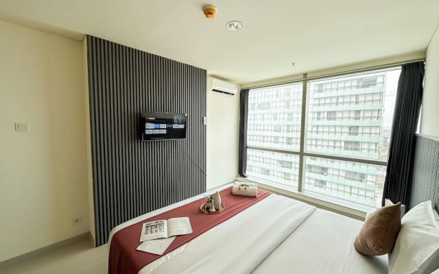 Lovely And Vibrant 2Br Space At Praxis Apartment