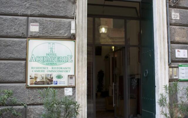 Отель Albergo Acquaverde Генуя вид на фасад