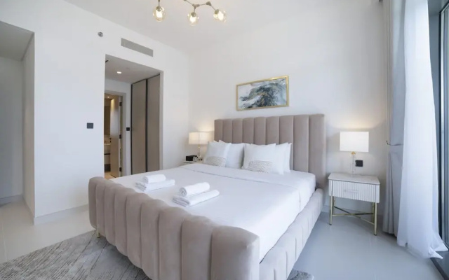 2BR Emaar Beachfront Full Sea Skyline Views