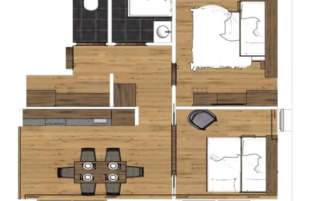 Large Apartment in Sankt Georgen With Balcony