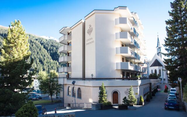Отель Central Swiss Quality Sporthotel Швейцария, Давос - отзывы, цены и фото номеров - забронировать отель Central Swiss Quality Sporthotel онлайн вид на фасад