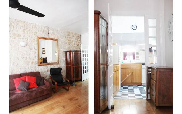 Апартаменты Studio Apartments Rue De La Harpe Париж комната для гостей