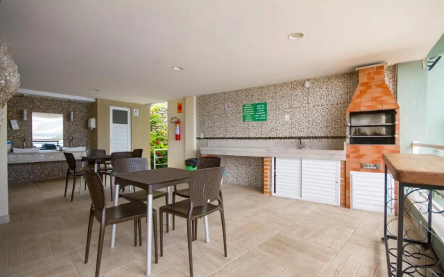 Apartamento pé na areia, vista cinematográfica!