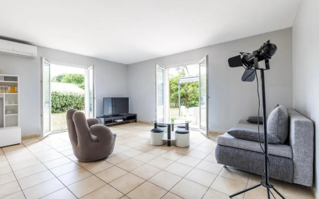 Agreable villa 6 personnes dans quartier paisible
