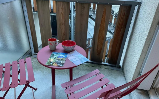 T2 30m2 plein centre, lit fait, linge fourni, WIFI