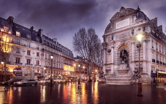 Отель Central Saint Germain Париж вид на фасад