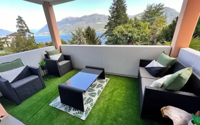 Enchanting View of Lake Maggiore & Mountains