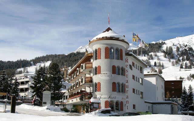 Отель Turmhotel Victoria Швейцария, Давос - отзывы, цены и фото номеров - забронировать отель Turmhotel Victoria онлайн вид на фасад
