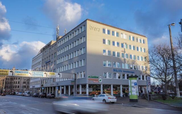 Отель Brera Serviced Apartments Германия, Нюрнберг - отзывы, цены и фото номеров - забронировать отель Brera Serviced Apartments онлайн вид на фасад