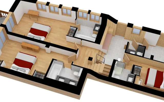 Chalet Méribel, 6 pièces, 12 personnes - FR-1-566-32