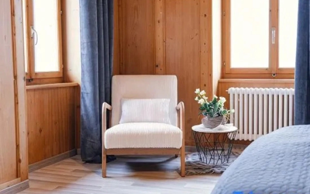 Gruyère House with Fireplace and Views of the Alps