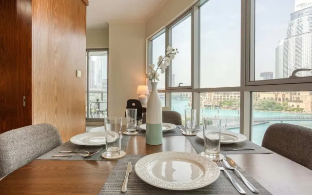 Premium Apt - Full Burj Khalifa & Fountain View!