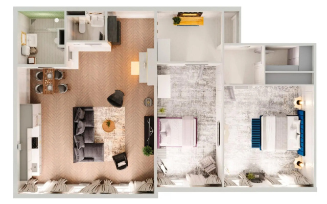 PiterApartments (ПитерАпартментс) на набережной Кутузова