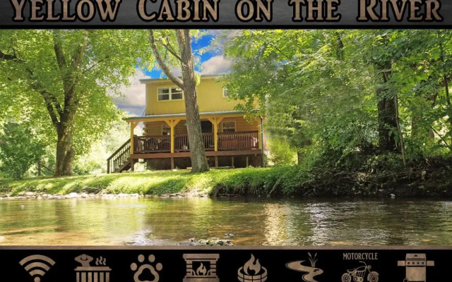 Yellow Cabin on the River