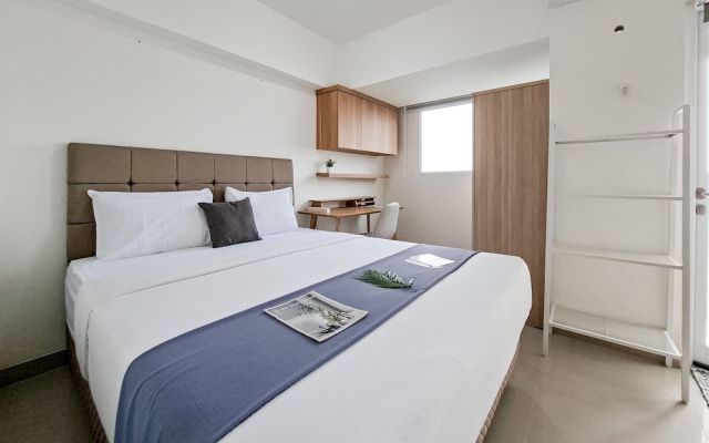 Compact White Studio At Cisauk Point Apartment