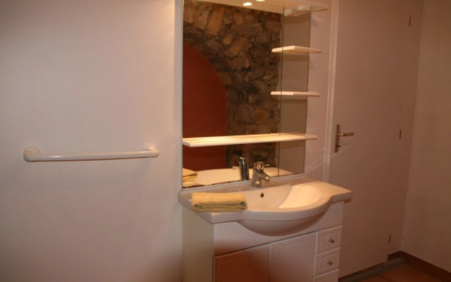 Studio in Grospierres, With Wonderful Mountain View, Pool Access, Encl