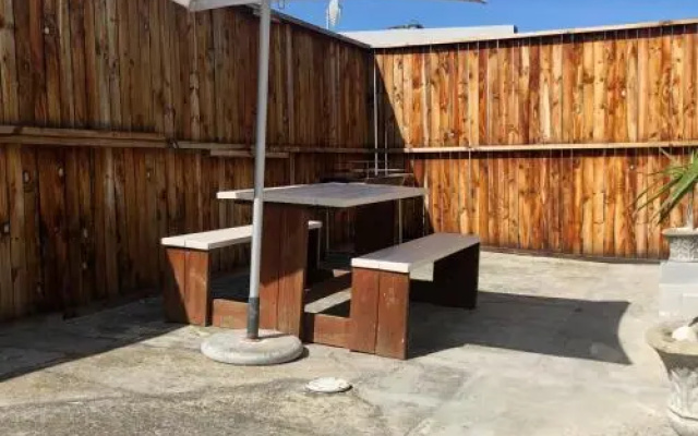 Secure garden flat