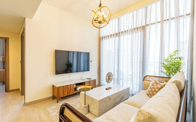 Condo With Burj Khalifa View In City