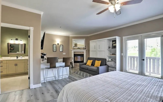 Peaceful Midway Studio w/ Mountain + Golf Views!