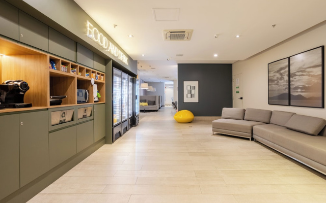 Stay Home Luxo | 1min Praia Gonzaga | Rooftop, Piscina, Sauna & Gym