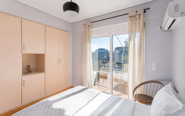 Penthouse w Acropolis View & Parking