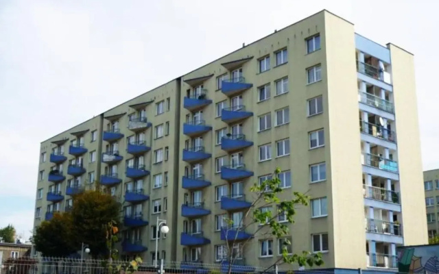 Pastel Blue Silesian Place Apartments