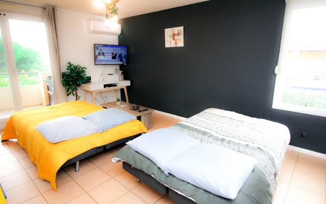 Piscine-Terrasse-Parking-Clim 4 lits