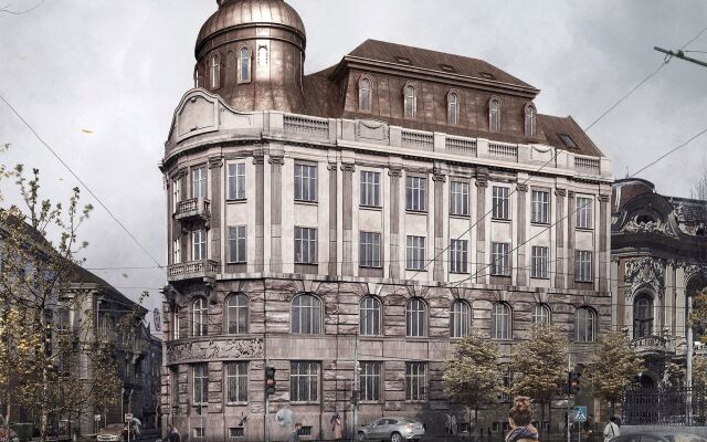 Гостиница Bank Hotel Украина, Львов - 1 отзыв об отеле, цены и фото номеров - забронировать гостиницу Bank Hotel онлайн вид на фасад
