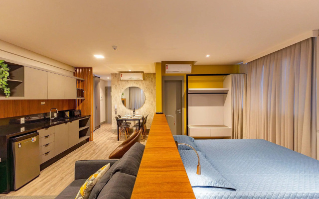 Confortável Loft com Vista para o Mar - Condomínio com Piscina