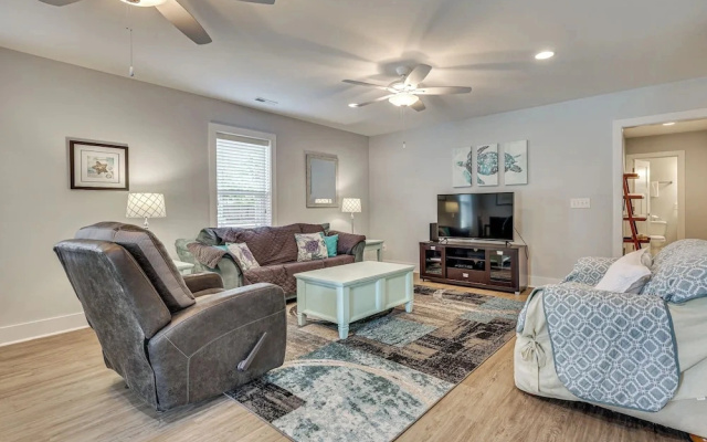 Deck & Games! Pet-friendly Oak Island Home