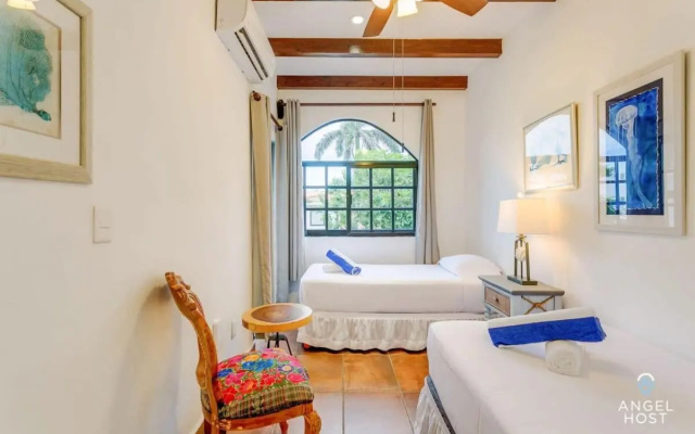Hacienda-style Villa with Private Pool Steps to Beach