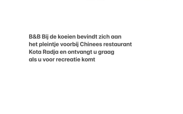B&B Bij de koeien