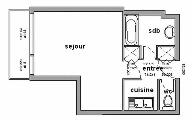 Studio Chamrousse, 1 pièce, 4 personnes - FR-1-340-99