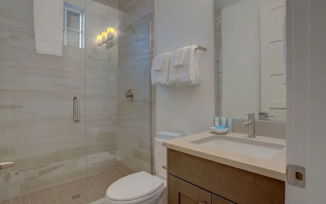 Pet-Friendly Cairn Home features Private Hot Tub and Fire Pit on the Back Patio by RedAwning