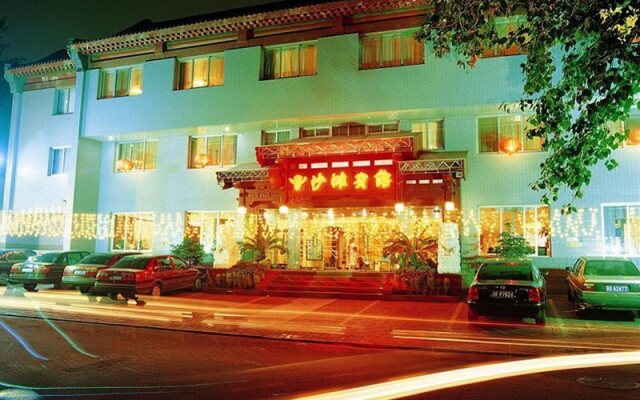 Отель Beijing Sha Tan Hotel Китай, Пекин - 9 отзывов об отеле, цены и фото номеров - забронировать отель Beijing Sha Tan Hotel онлайн вид на фасад