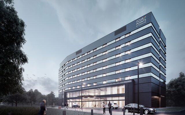 Отель Four Points by Sheraton Warsaw Mokotow вид на фасад