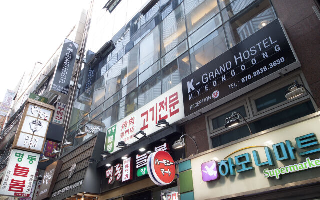 Отель K-Grand Hostel Myeongdong Южная Корея, Сеул - отзывы, цены и фото номеров - забронировать отель K-Grand Hostel Myeongdong онлайн вид на фасад