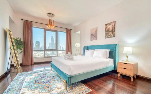 Relaxing Haven w Unparalleled Burj Khalifa Views