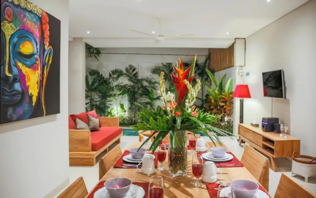 Villa 66, 5 min walk to Double 6 beach