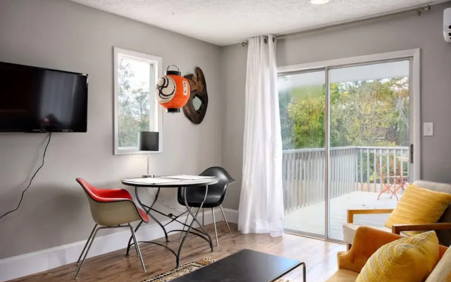 Cheerful Studio w Patio Steps From Everything
