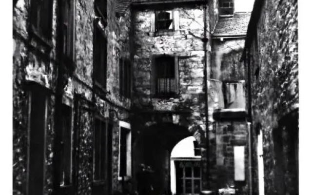 Recently restored house in 18th Century courtyard
