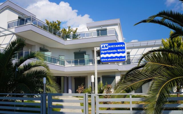 Апартаменты Alexanika Apartments Ситония вид на фасад