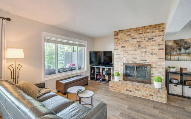 Riverfront Champlin Townhome w/ Deck & Water View!